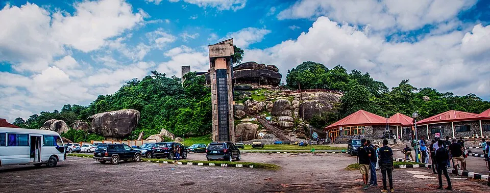 Arrival at Olumo Rock, Abeokuta, Ogun State