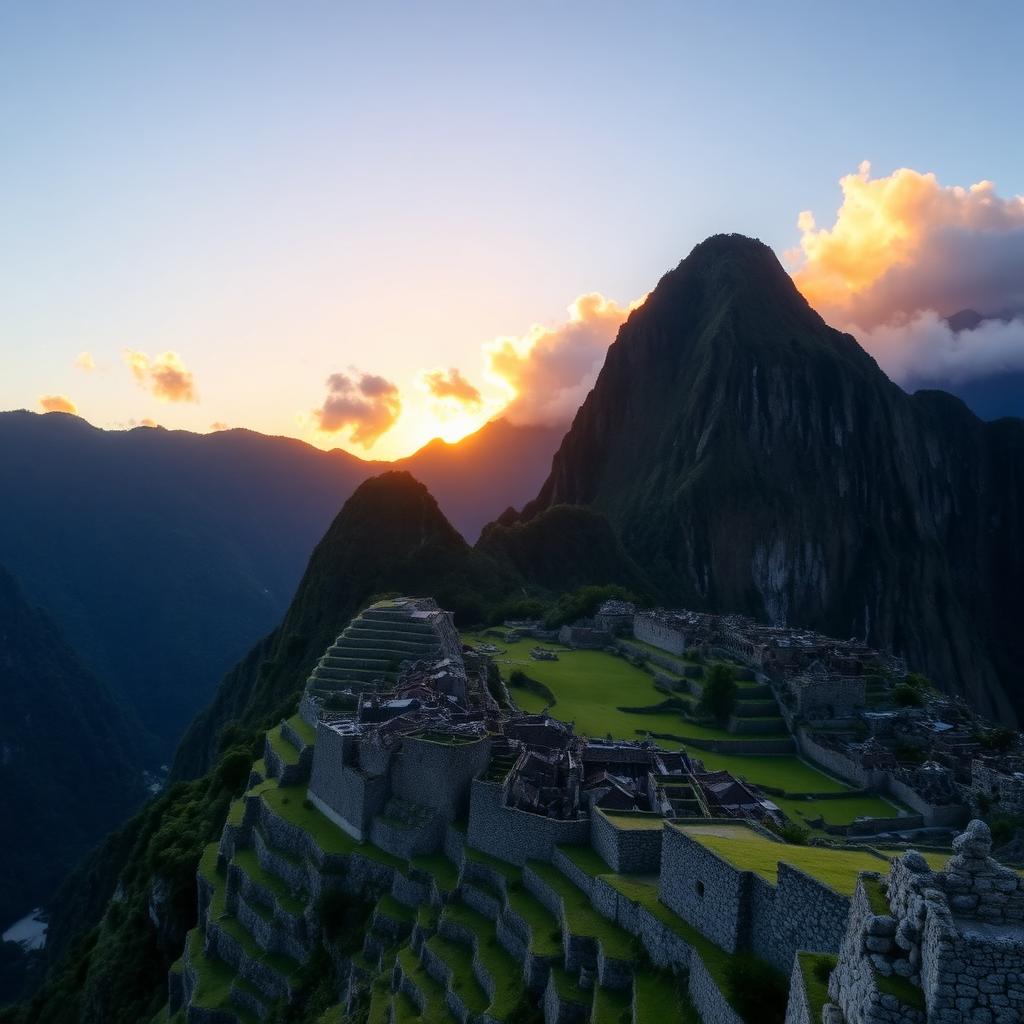 Ancient Inca ruins of Machu Picchu, Peru