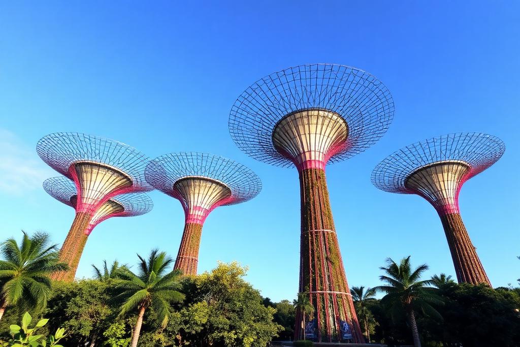 Gardens by the Bay Supertrees in daylight